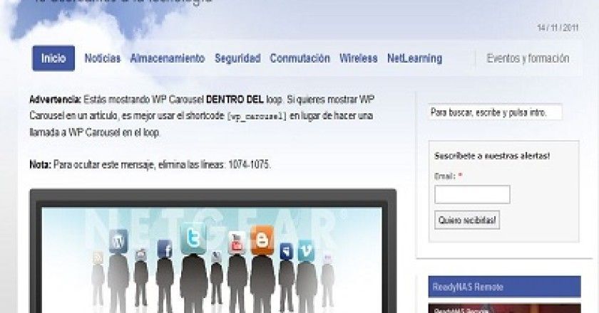 Netgear inaugura en España su nueva web