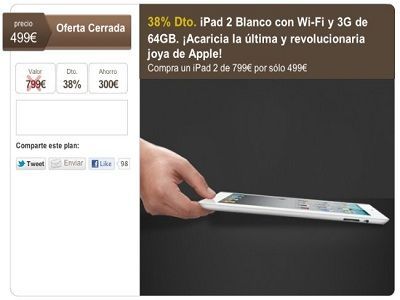Una oferta cancelada en LetsBonus deja sin iPad 2 a 1.500 compradores Una oferta cancelada en LetsBonus deja sin iPad 2 a 1.500 compradores