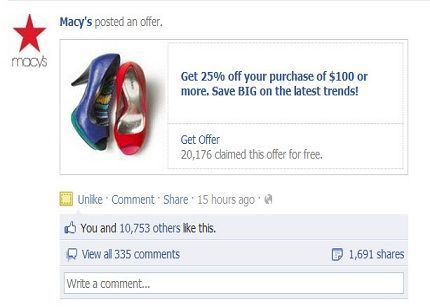 Facebook Offers se hace de pago Facebook Offers se hace de pago