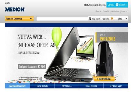 Medion lanza una nueva web más intuitiva para la compra