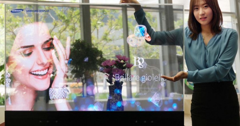 paneles OLED transparentes