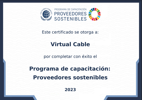 virtual cable sostenible