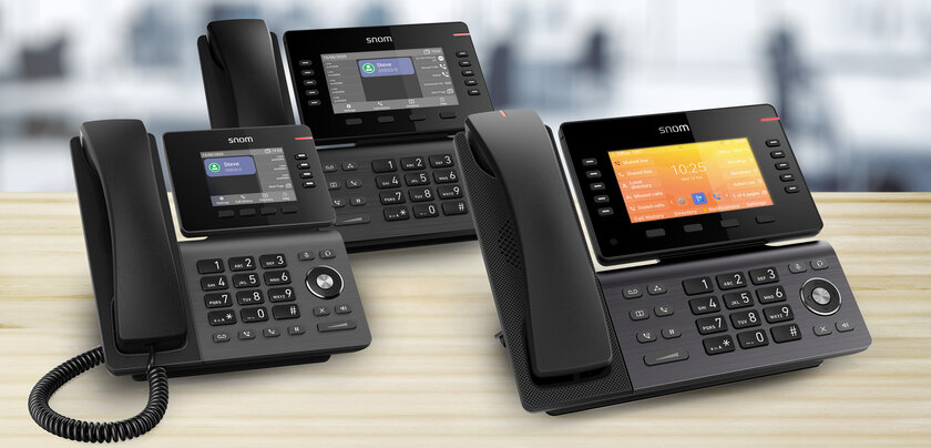 Snom amplía su gama de terminales IP D8xx con tres nuevos modelos
