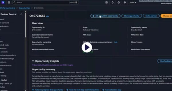 Amazon Web Services presenta agentes en AWS Partner Central