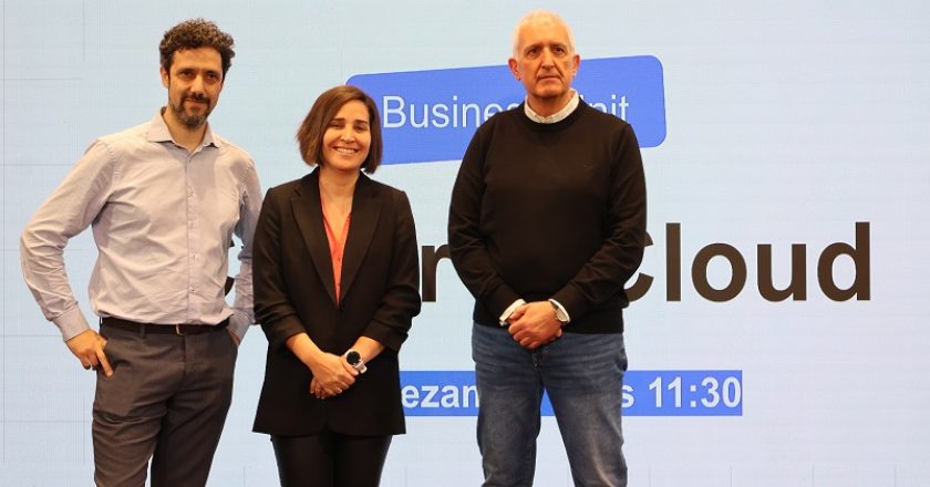  Luis del Otero, director de servicios de Clober; Sandra Fernández, directora de Clober; y José Sánchez Seco, director técnico de Clober.