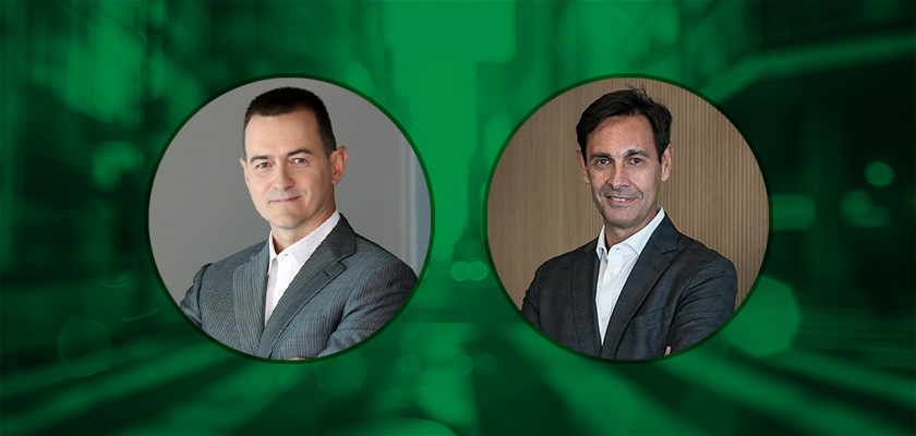 A la izquierda, Sergio Mingo, sustituto de Santiago Méndez (a la derecha) como director de Advanced Solutions en TD SYNNEX Iberia